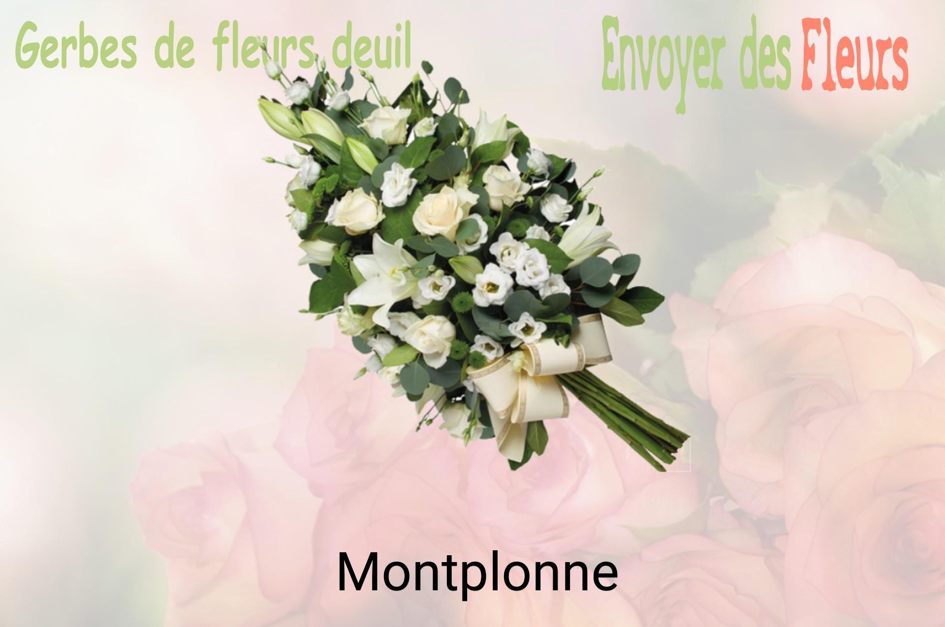 Gerbe de fleurs de deuil livrée à Montplonne